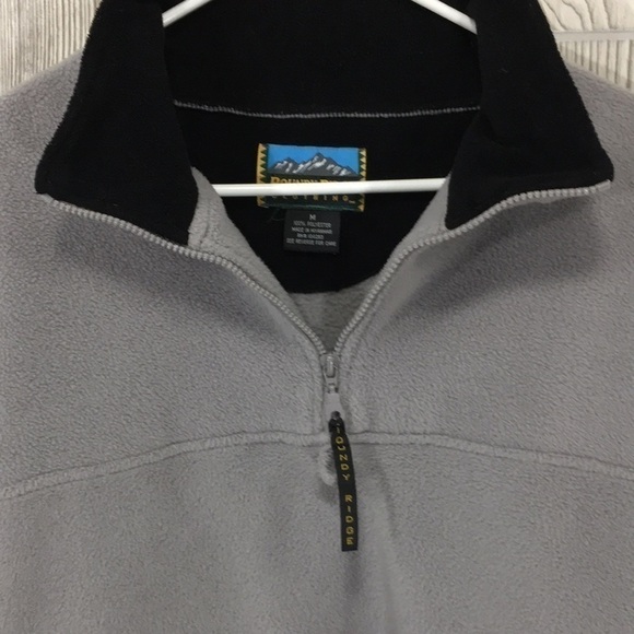 Vintage Roundy Ridge Fleece Pullover Quarter Zip Medium - Picture 3 of 8